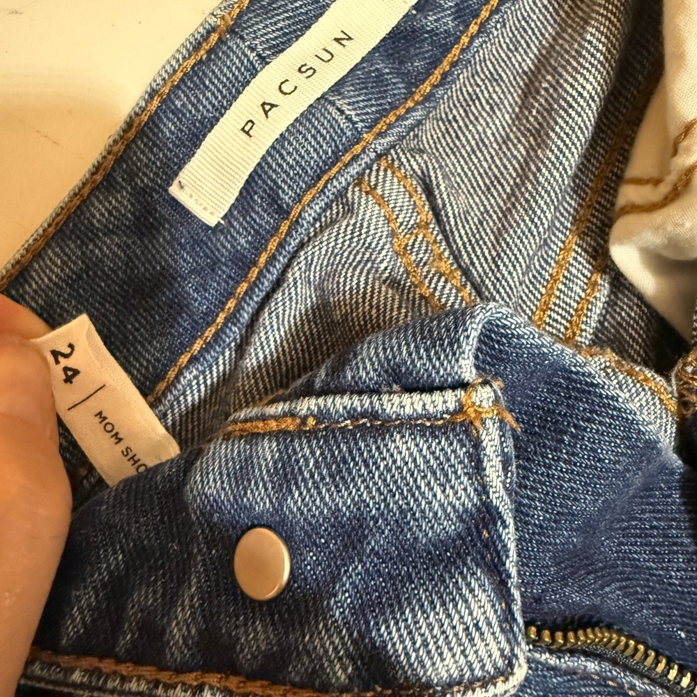 PacSun Indigo Denim mom Shorts
